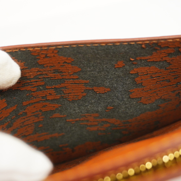 [3yb1262] Auth Louis Vuitton Clutch Bag Epi Pochette Homme M52528 Zipang Gold - Picture 6 of 13